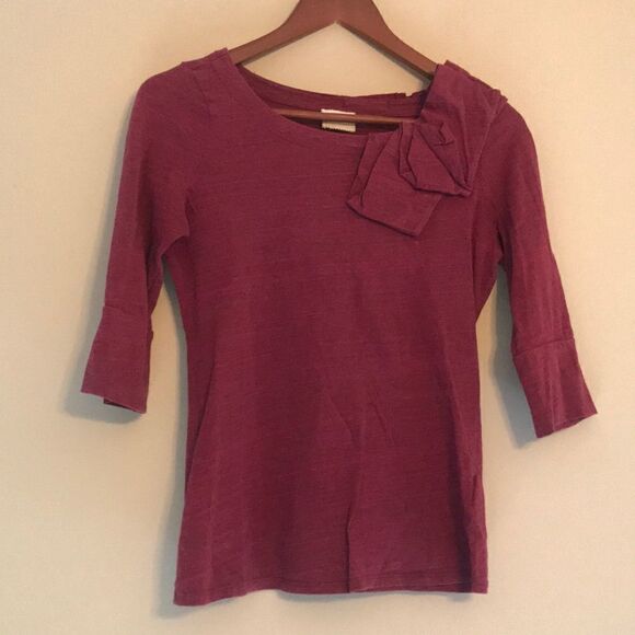 Anthro Postage Stamp Brand Scoop Neck Blouse - XS - Picture 1 of 7